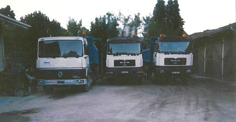 Achat des trois premiers camions en 2001